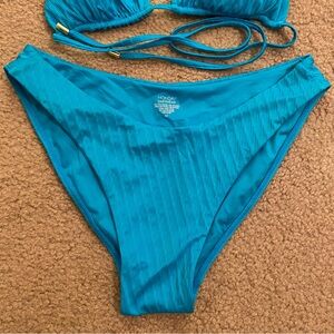 NWOT Monday Swimwear Seychelles Bottom in Sea Jacquard